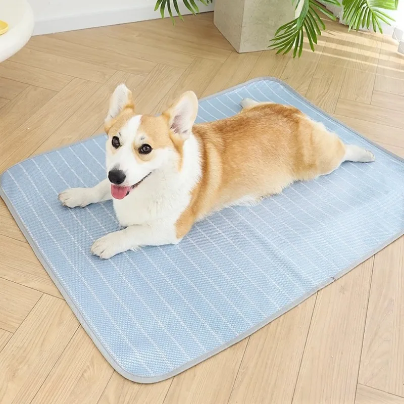Esteras refrescantes para mascotas para perros, almohadillas para dormir transpirables de verano para el hogar, cojín para sofá para gatos sólidos, suministros de disipación de calor para cachorros y gatitos - imagen 4