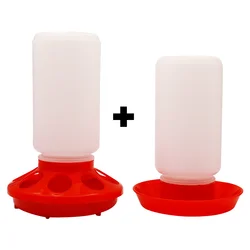 Bebedero automático para gallinas y pollitos – Cubo de PVC 1L