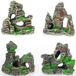 Rocas decorativas de resina para acuario – Adorno tipo cueva natural