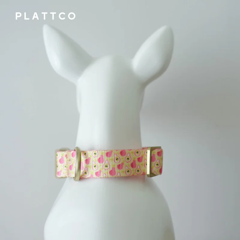 PLATTCO-Correa de nailon duradera para entrenamiento de perros, arnés para perros, Collar para mascotas de pera rosa, Collar de estilo único, pera rosa - imagen 4
