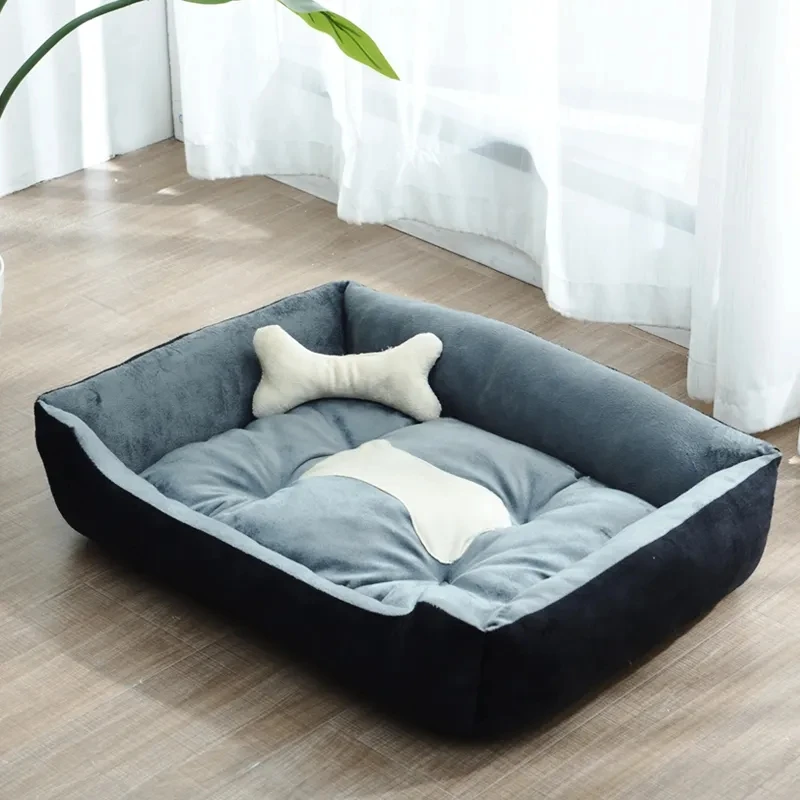Cama cálida y acogedora para perro y gato, caseta para cachorro, nido de lana suave, esterilla para casa, Otoño e Invierno - imagen 3
