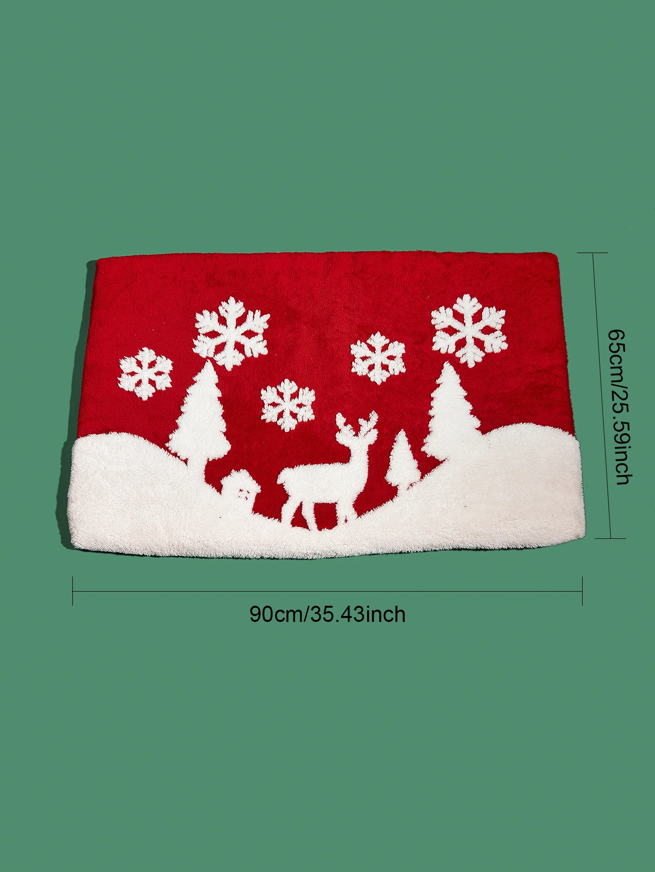 Cojín navideño con patrón de alce para gato y perro, alfombrilla de cama de felpa para cachorro y gatito, cama rectangular para mascotas, cama para dormir para perros pequeños y medianos - imagen 4