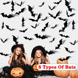 Murcielago decorativo 3D PVC negro - Pegatina de pared Halloween