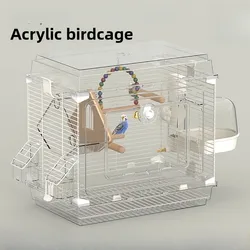 Transportín para pájaros acrílico transparente – Jaula portátil