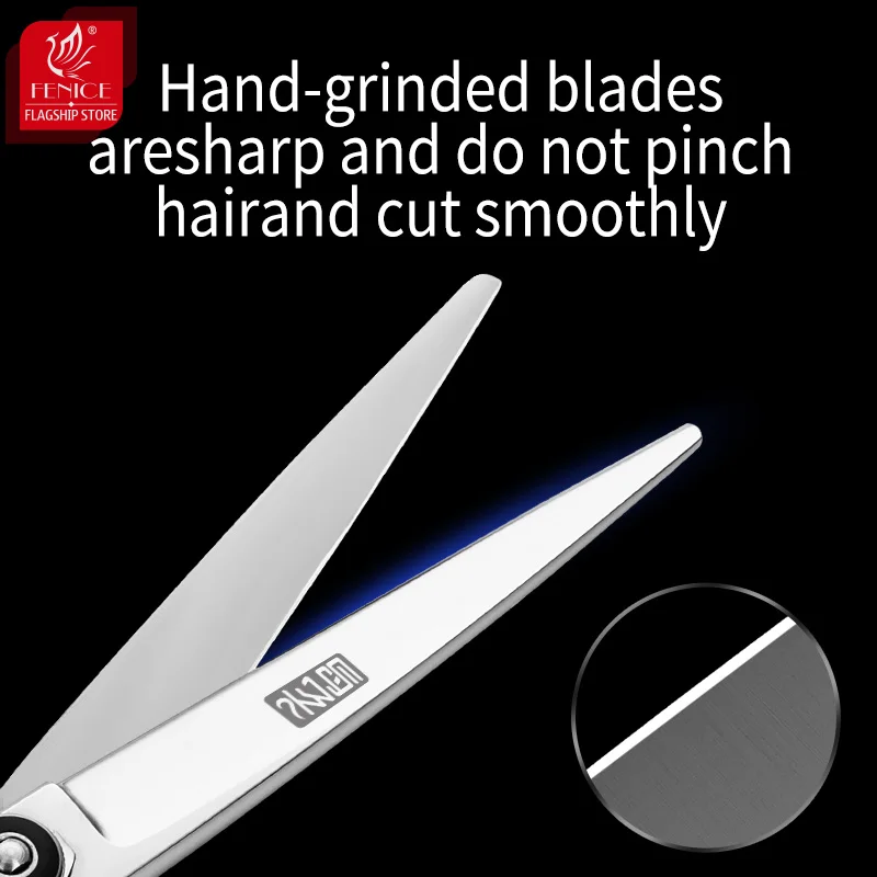 Fenice-Tijeras profesionales de mano izquierda para mascotas, productos de aseo para perros, 6,5 pulgadas - imagen 4