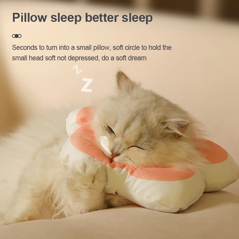 Kimpets-funda impermeable para el cuello para gato, anillo multifuncional antilamer y antimordedura, ajustable - imagen 3