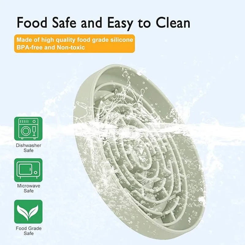 Alimentador lento, cuencos para perros, laberinto de silicona, tazón de succión de alimentos, alimentadores, rompecabezas para mascotas, estera para lamer para alimentar a los gatos de tamaño de raza - imagen 4