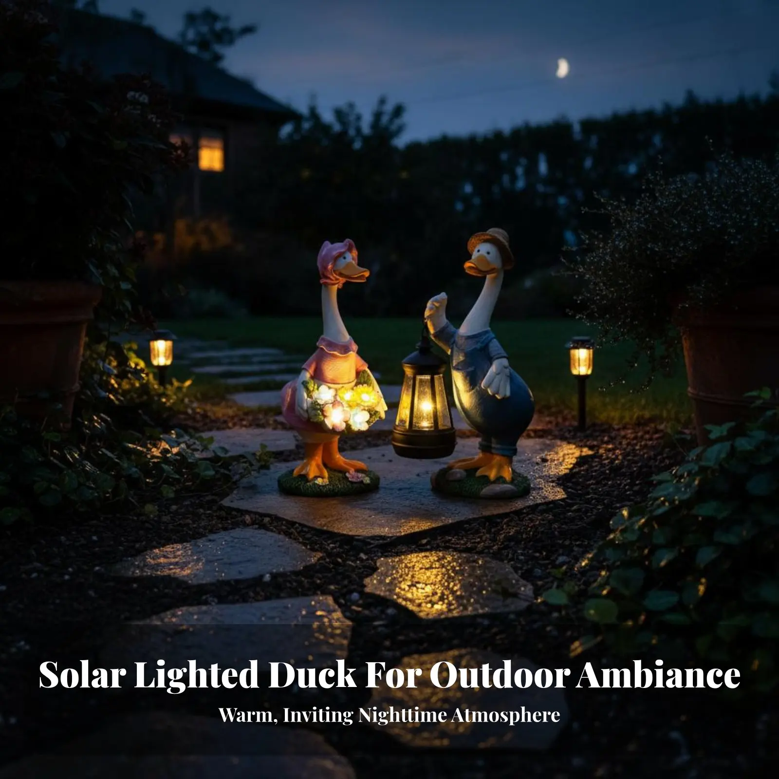 Lámpara solar exterior para jardín y mascotas – luz resistente - imagen 2