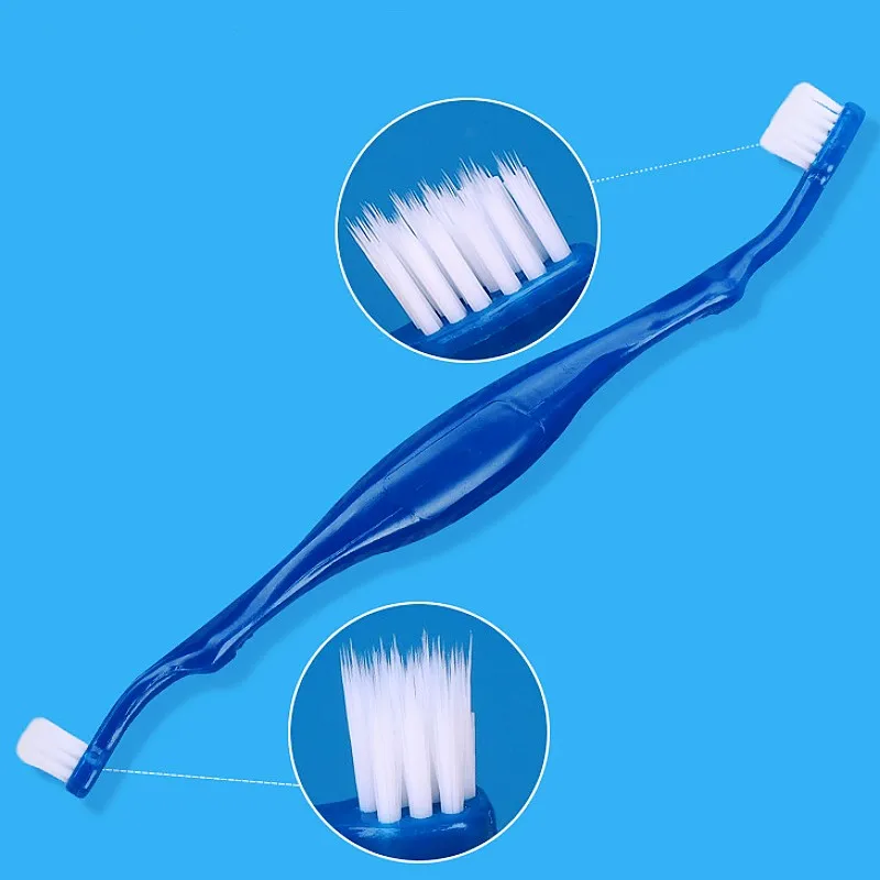 Juego cepillos dentales para perro – Doble cabezal y funda dedo - imagen 3