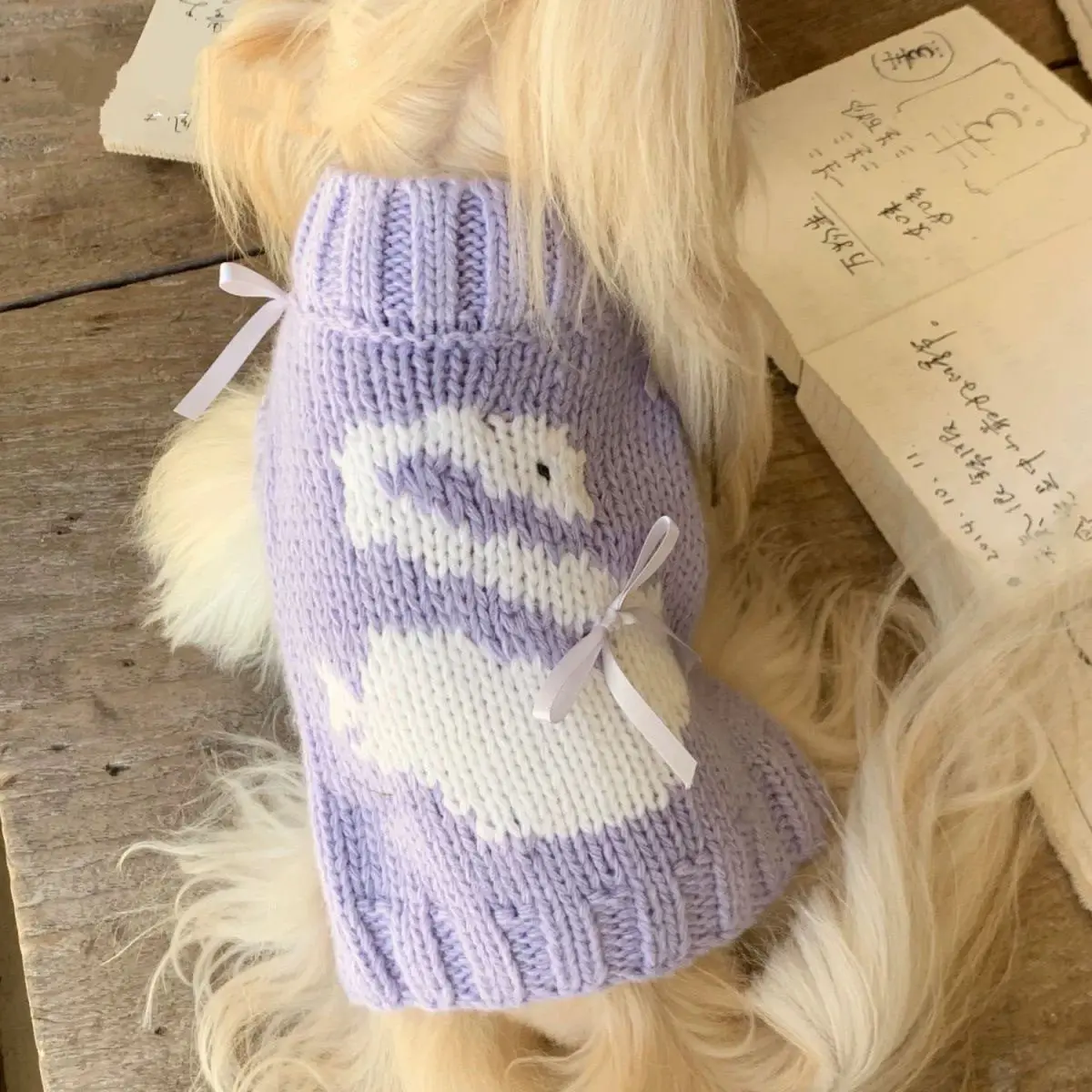 Suéter de punto princesa para perros y gatos – Yorkshire y Bichon - imagen 3