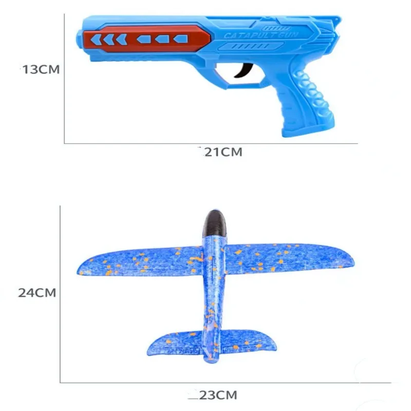 Juguete lanzador de avión de espuma para mascotas, catapulta interactiva para deportes al aire libre, juego de aviones, regalos para niños, juguetes para perros - imagen 5