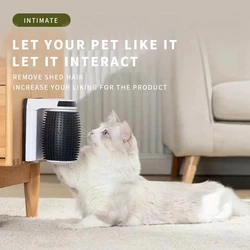 Masajeador automático para gatos – Cepillo removedor de pelo