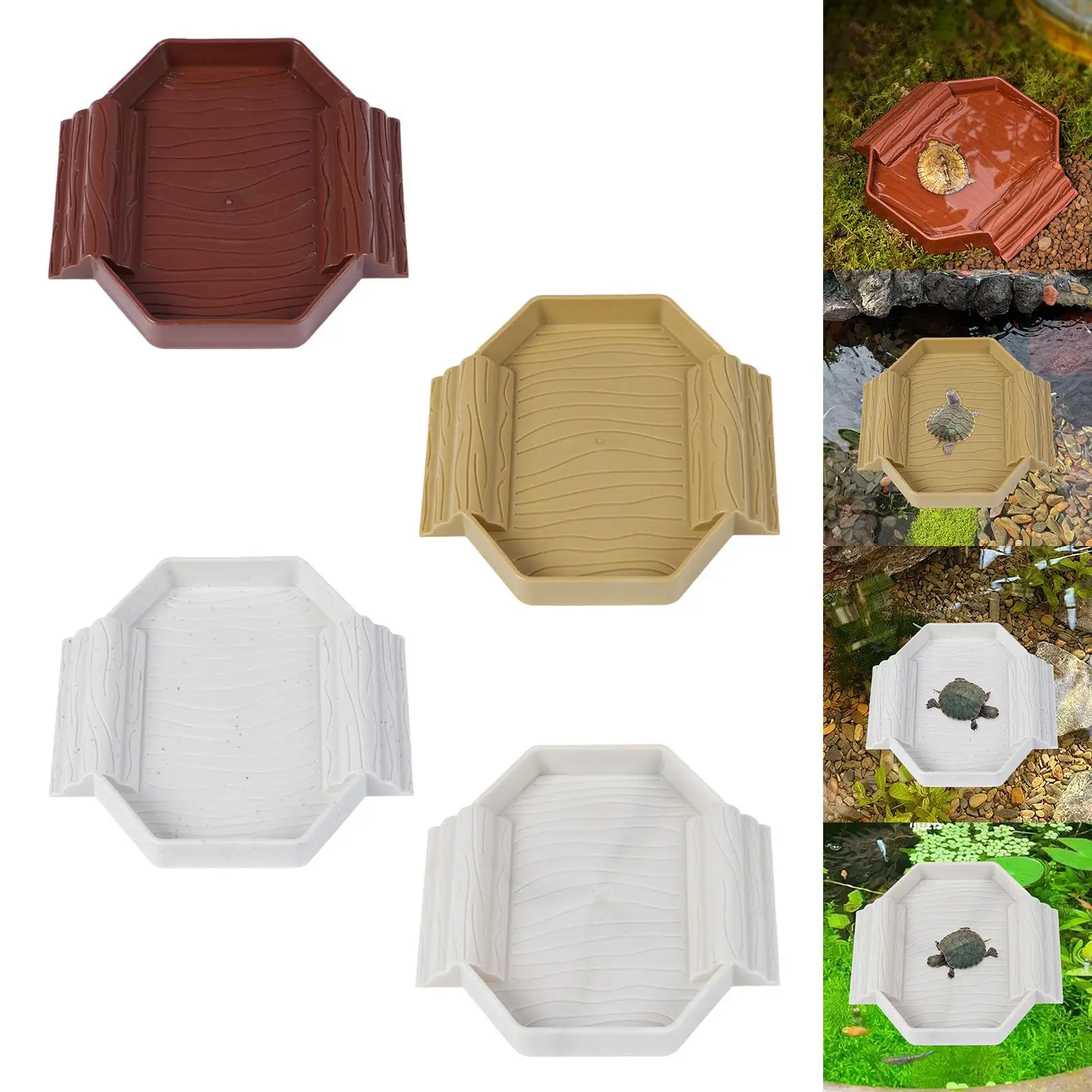 Cuenco de agua para reptiles, paisaje, piscina de reptiles para serpiente Gecko - imagen 3
