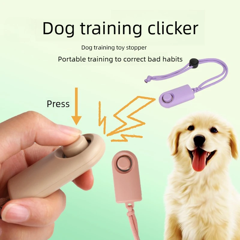 Clicker de adiestramiento para perros con silbato integrado