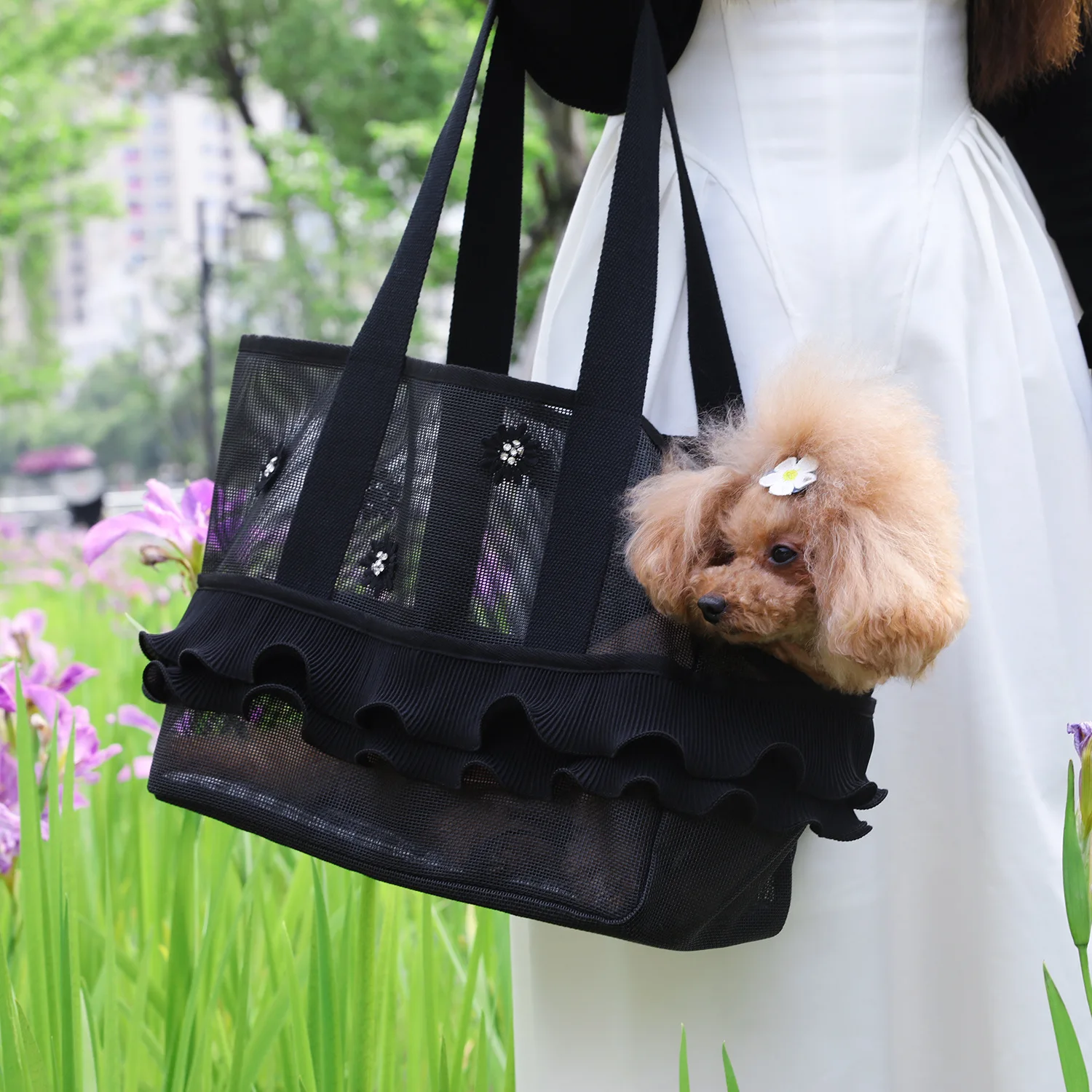 Transportín de malla para gatos y perros pequeños - imagen 5