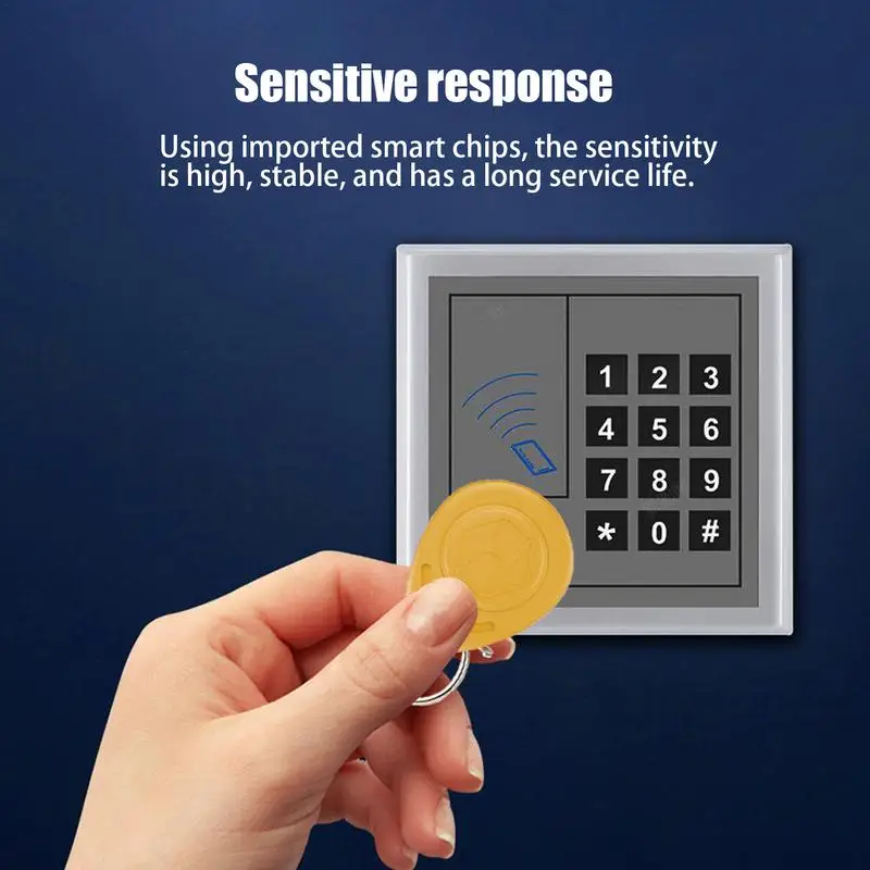 Tarjeta de Identificación de proximidad para cerradura de puerta, llavero RFID de 125KHz, 10 piezas, detección sensible duradera, resistente al agua - imagen 4