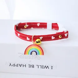 Collar arcoíris para gato y perro – Antiahorcamiento, suave y cómodo