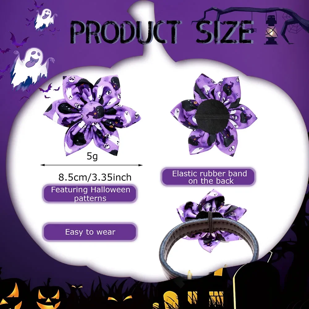 50 Uds pajaritas para perro para Halloween accesorios de Collar de perro extraíbles cráneo pajarita para mascotas corbatas para perros pequeños accesorios de aseo