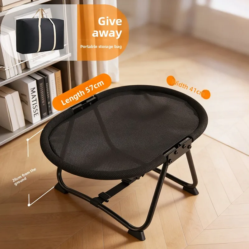 Cama elevada transpirable para perros y gatos, plegable y portátil