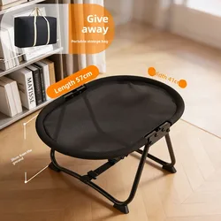 Cama elevada transpirable para perros y gatos, plegable y portátil