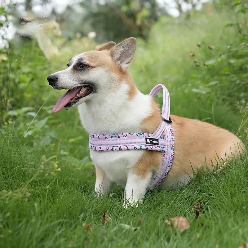 Arnés para perros con asa, chaleco reflectante, arnés ajustable para mascotas al aire libre para perros pequeños, medianos y grandes, Clip frontal, viajes de senderismo