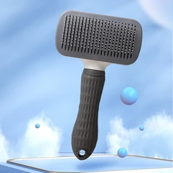 Cepillo rebanador autolimpiante para mascotas, deshedding suave, elimina el encimera y los enredos, masajees para mejorar la circulación