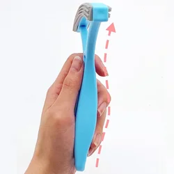 Cepillo removedor de pelo doble cara práctico para gatos y sofás