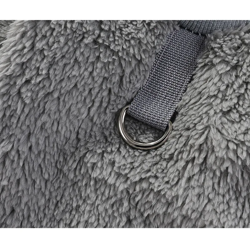 Ropa de lana para perros, abrigo con capucha de felpa cálido para invierno, para perros pequeños y medianos, disfraz de Chihuahua, Dachshund, sudadera para cachorros, suéter XS - imagen 5