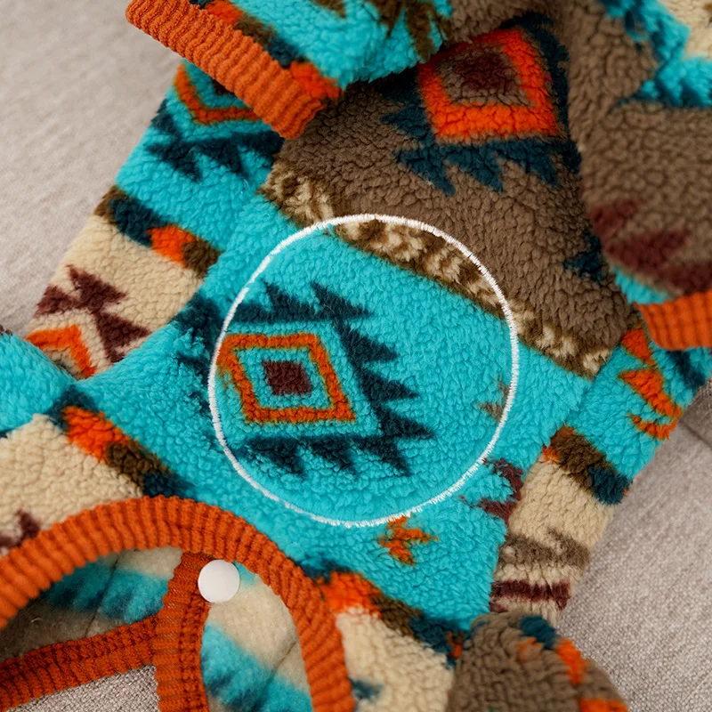 Mono de lana, pijamas de invierno, ropa para el vientre envuelto, ropa para mascotas para perros pequeños, Chihuahua, caniche, cachorro, mono, traje XS - imagen 3