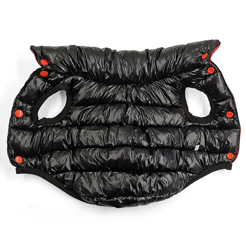 Ropa de invierno para mascotas, chaqueta suave de plumón para perros pequeños, medianos y grandes, abrigo Reversible para cachorros, disfraces Reversibles de Bulldog Francés y Pug - imagen 4