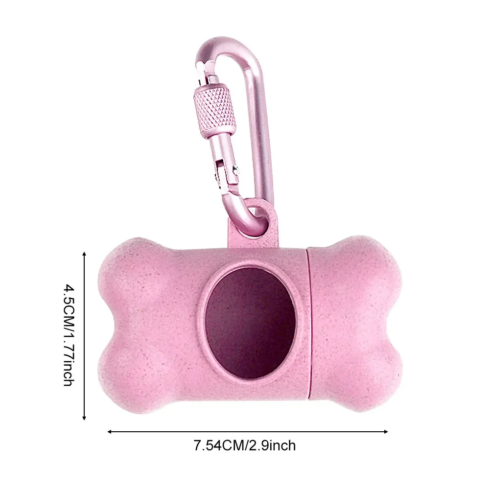Soporte para basura, estuche de almacenamiento colgante, dispensador de bolsas para excrementos de perros, bolsa de basura con forma de hueso, caja organizadora, herramienta de limpieza para mascotas - imagen 2