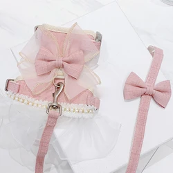 Conjunto correa y arnés ajustable para perros pequeños Chihuahua York