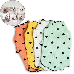Camiseta algodón para perros Chihuahua y Shih Tzu – Estampado dulce