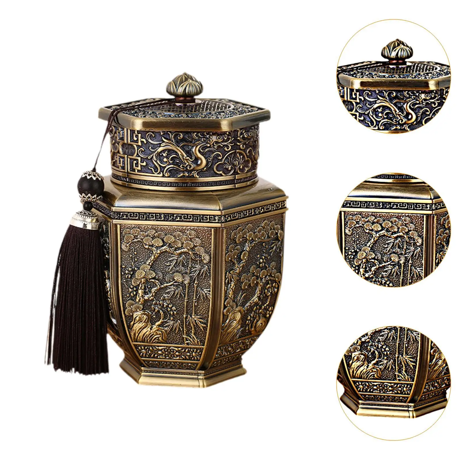 Pet Urn Vintage Metal Loss Pet Remembrance Gift Unique Keepsake Cremation Urn for Kitten