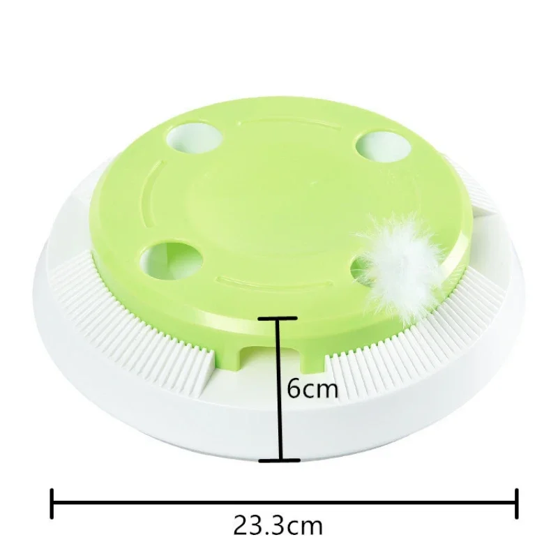 Juguete eléctrico para mascotas, placa giratoria automática, juguete interactivo para ejercicio, ratones y animales - imagen 2