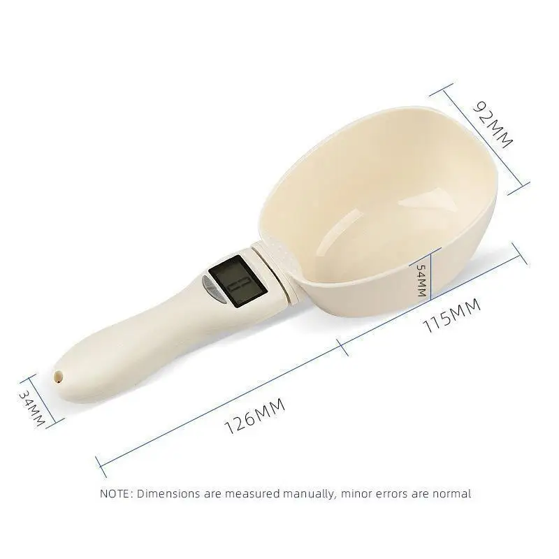 Báscula electrónica para comida perros y gatos – tazón medidor cuchara - imagen 4