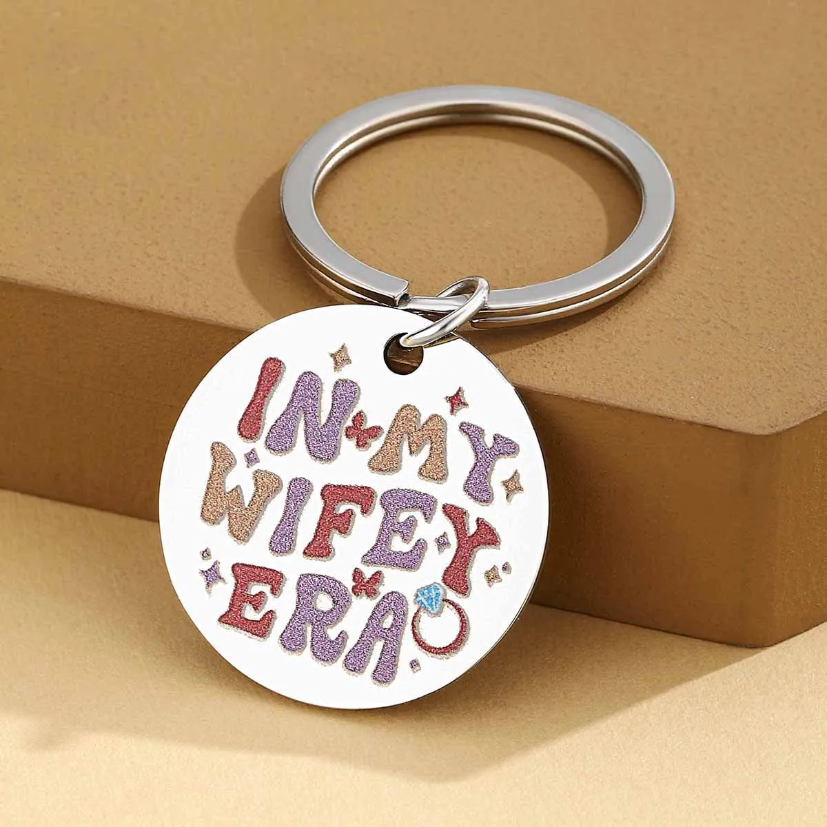 Regalos de despedida de soltera Regalo de despedida de soltera para novia Regalos de compromiso de boda para parejas Regalo de novia en mi esposa Era Llavero