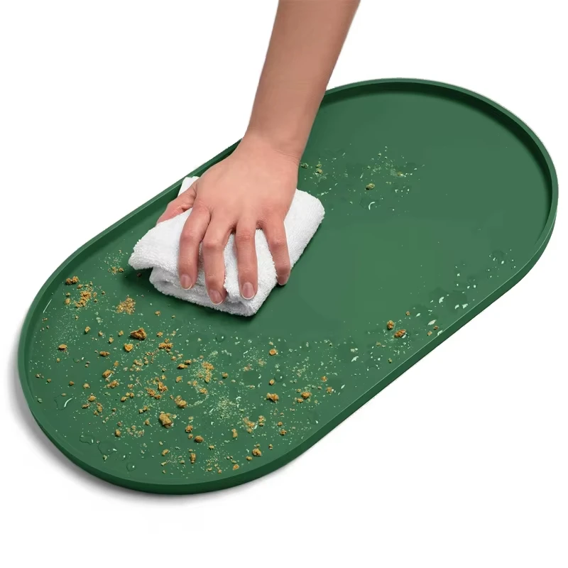Mantel Individual de silicona para cuencos para mascotas, mantel impermeable para prevenir derrames, almohadilla de alimentación para alimentos para perros y gatos, alfombrillas para bandeja para cuencos para mascotas
