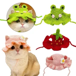 Gorro tejido para gatos hecho a mano – accesorio para fotos y fiestas