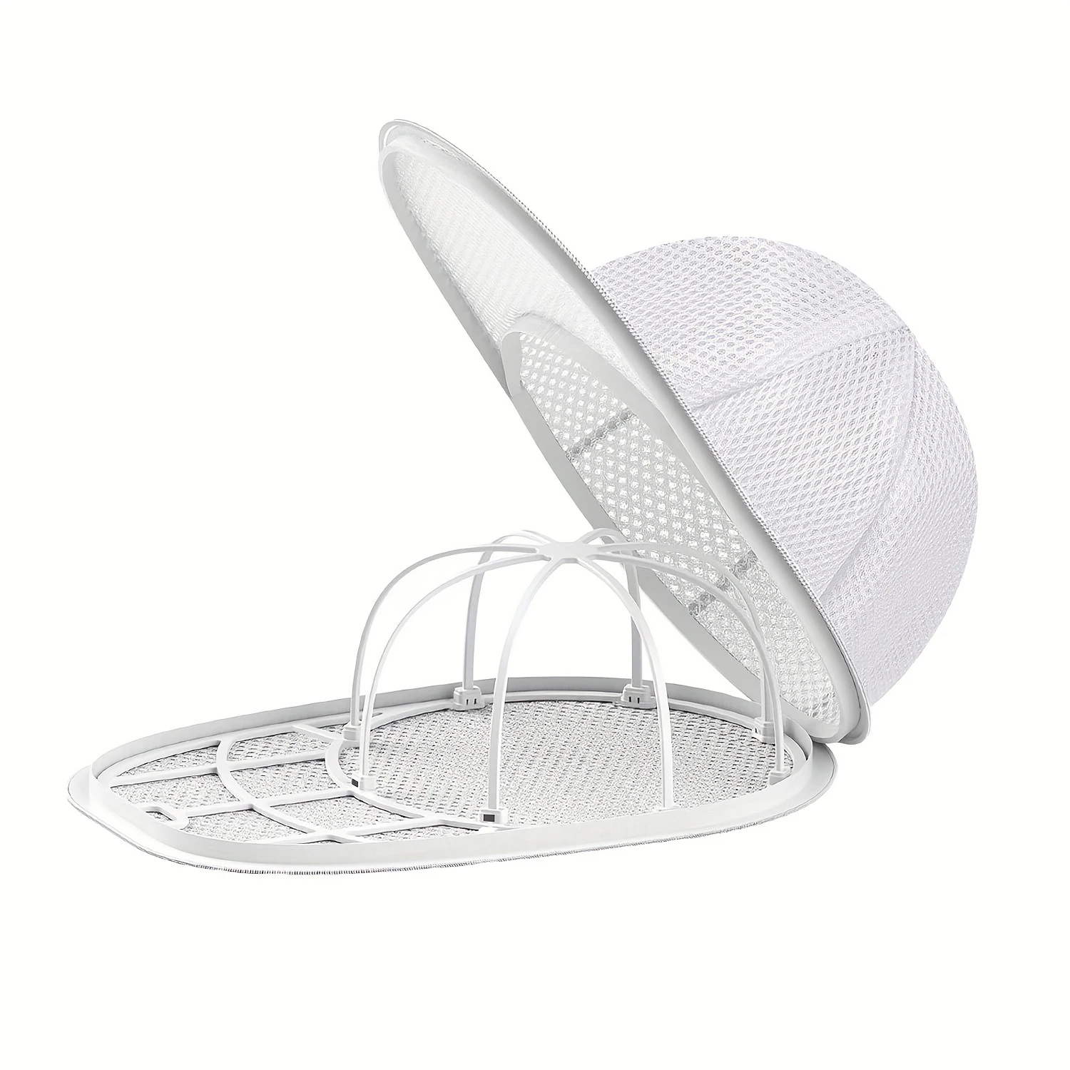 2 unids/set soporte de lavado de sombreros desmontable, artículos para el hogar, bolsa de lavado de sombreros, sombrero antideformación, soporte protector resistente