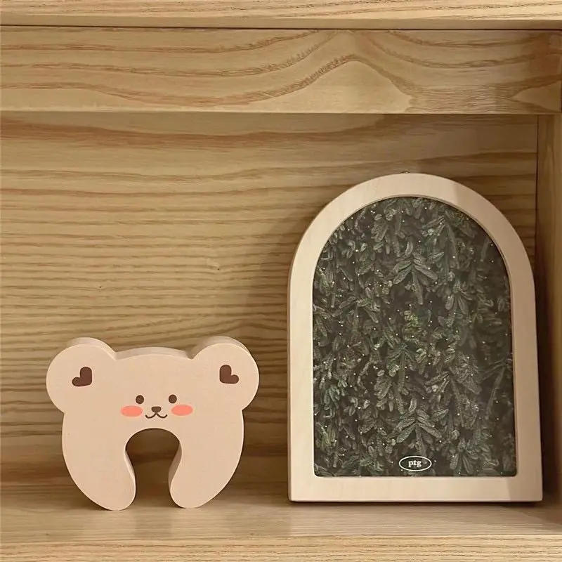 Manija de puerta de oso ins anticolisión, Tope de puerta de seguridad antipellizco para habitación de niños, artefacto de cierre de puerta de dormitorio para mascotas, 1/5 Uds. - imagen 5