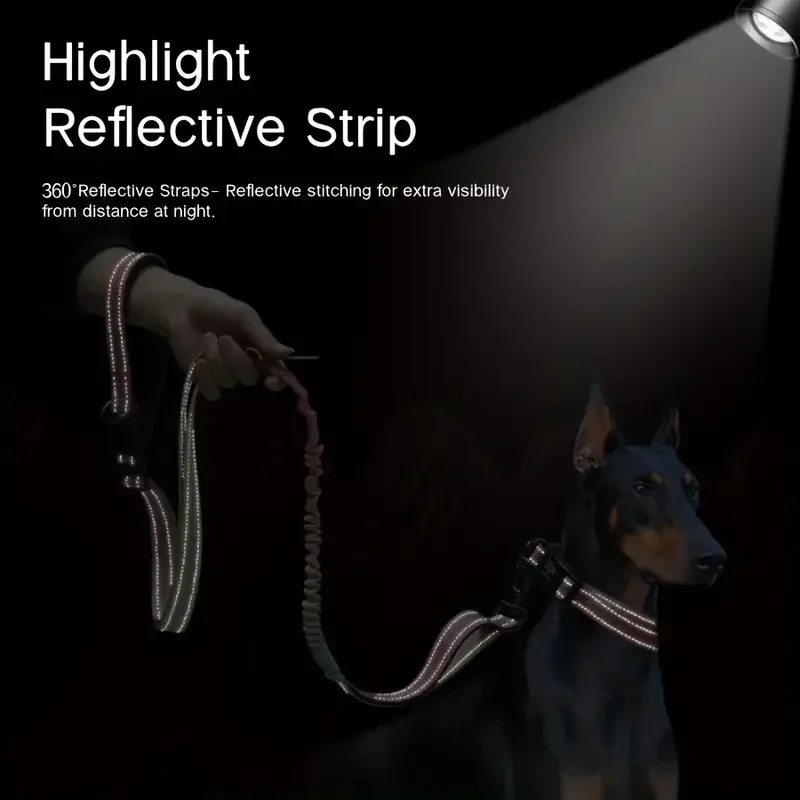 Correa versátil para perros manos libres: cuerda de tracción cruzada ajustable, ideal para correr y caminar, correa para mascotas de moda - imagen 5