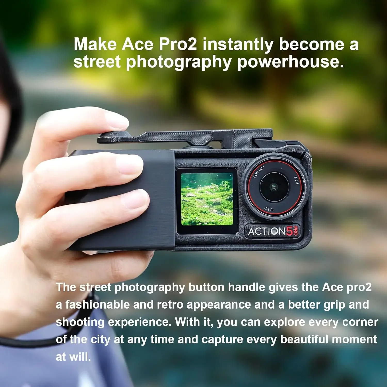 Para Dji Action 3/4/5 Pro Action agarre de fotografía rápida agarre de impresión 3D soporte Vlog Combo soporte de agarre de cámara accesorios de cámara - imagen 2