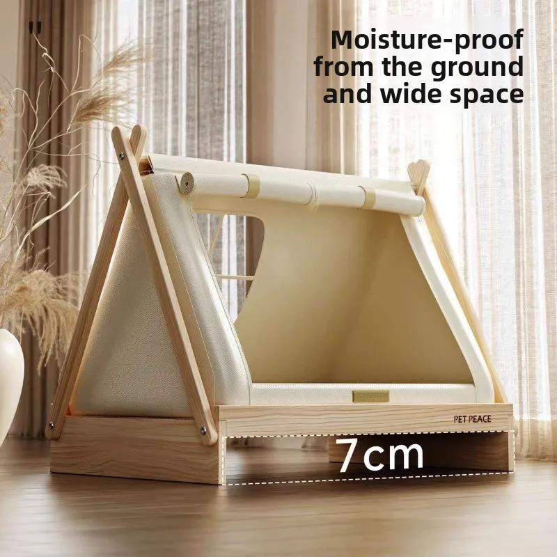 Nido de sombrilla para las cuatro estaciones para mascotas, tienda cerrada desmontable, lavable y transpirable, productos para mascotas para interiores y exteriores, accesorios para muebles - imagen 2