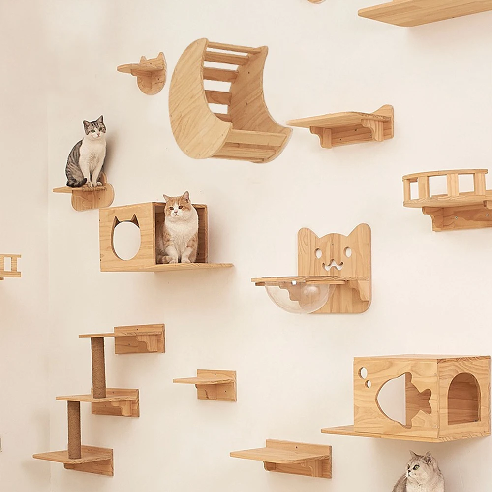 Árbol rascador para gatos con hamaca, interior resistente y estable - imagen 2
