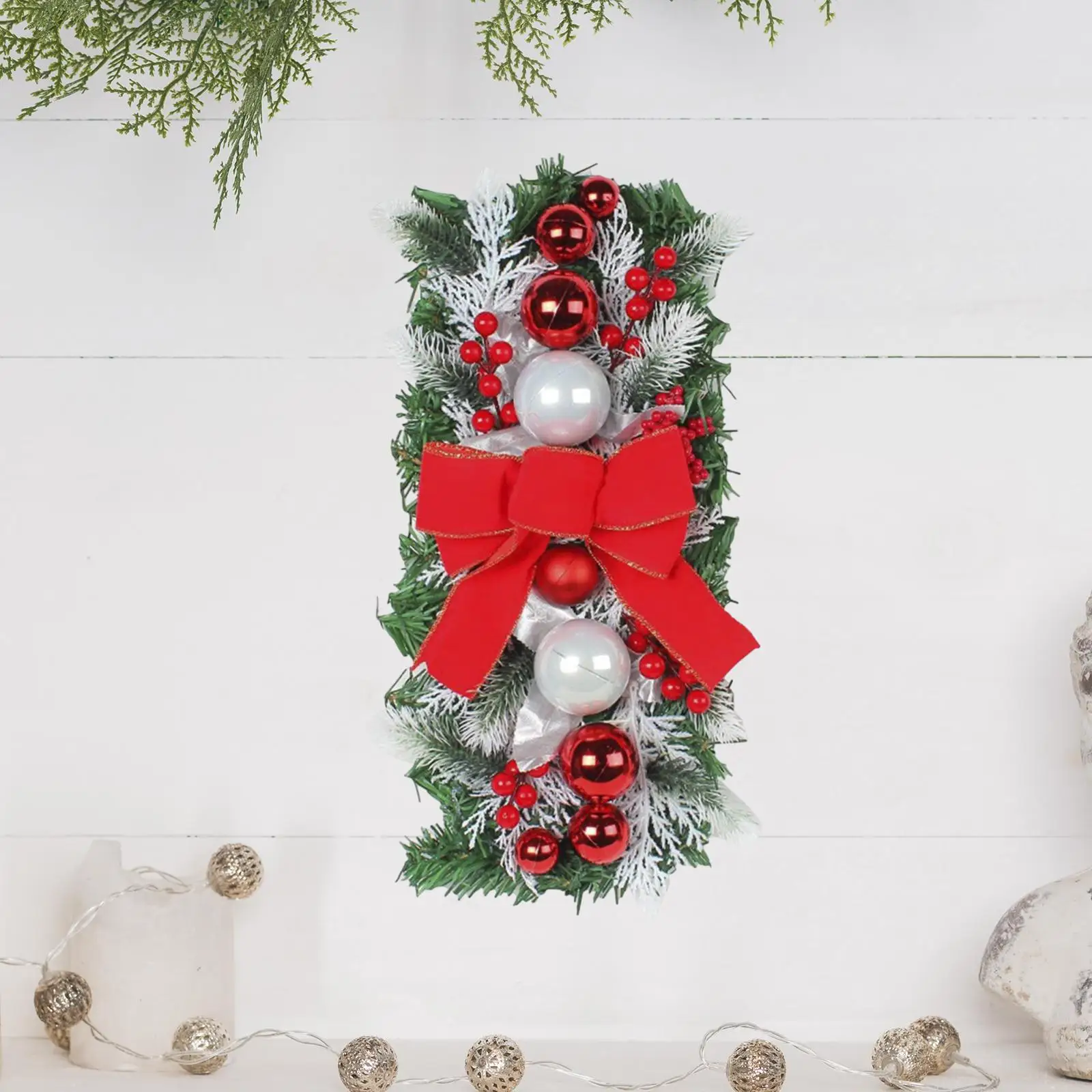 Navidad escalera botín Oficina interior adorno de Acción de Gracias Navidad puerta de casa guirnalda de escalera - imagen 4