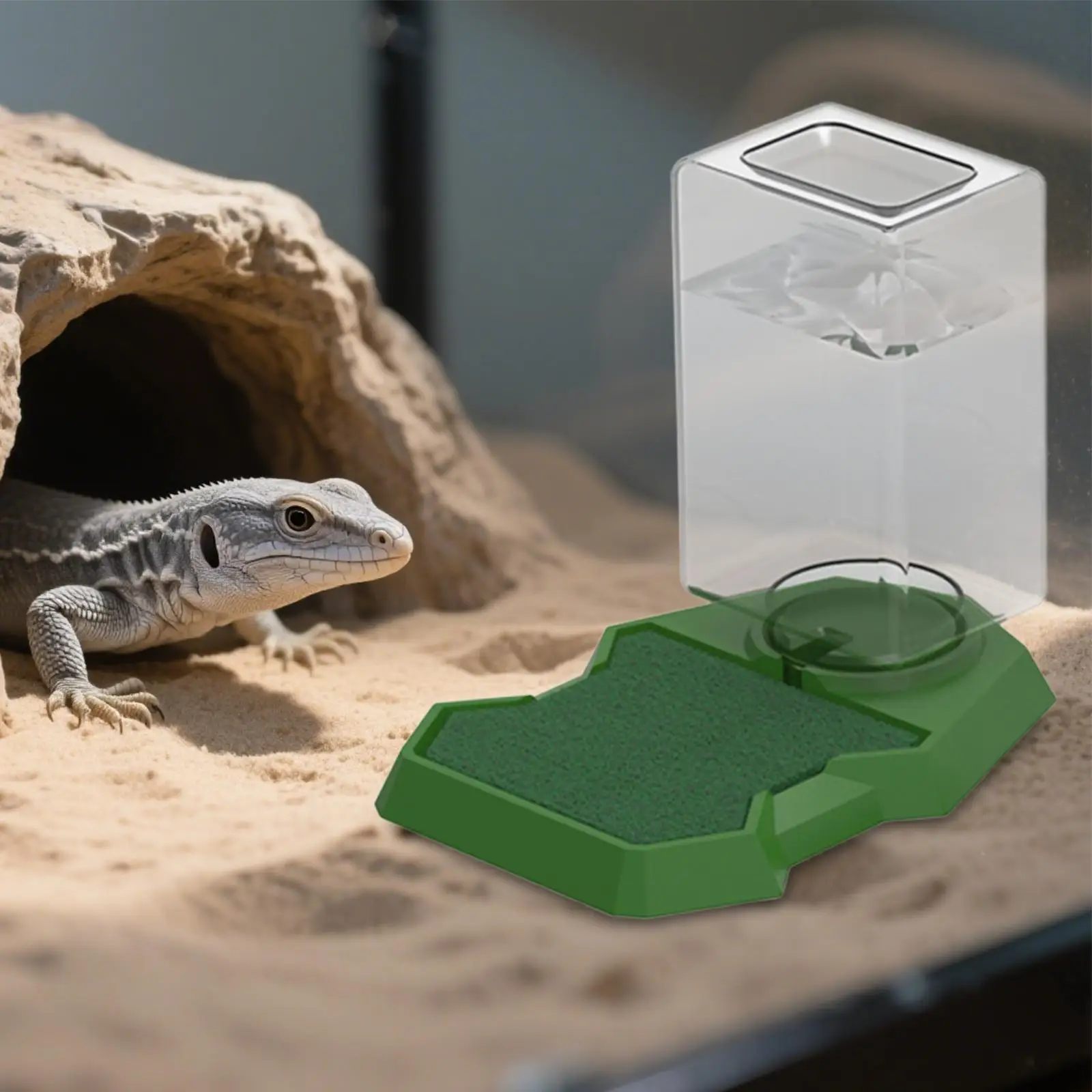 Reptile Water Dispenser Tortoise Dispenser Bottle,Feeder,Waterer,Turtle Food and Water Bowl for Geckos Bearded Dragon Reptile Water Dispenser Tortoise Dispenser Bottle,Feeder,Waterer,Turtle Food and Water Bowl for Geckos Bearded Dragon