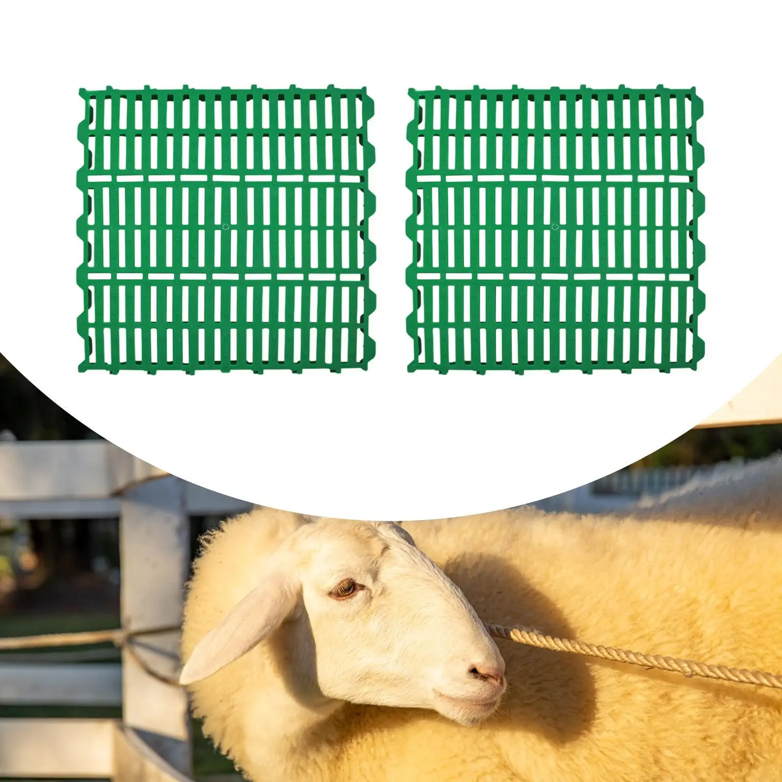 Cage Resting Mat Rabbit Cage Mat Floor Mat Playpen Feet Mats Green Professional Rabbit Feet Pad Fecal Leakage Plate for Sheeps