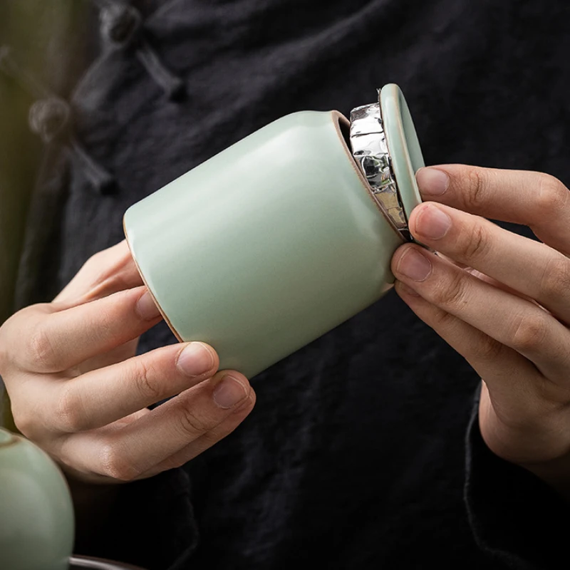 Urna de cerámica para mascotas, pequeña para cenizas humanas, ataúd cinerario, mini recuerdo, urna funeraria de animales para cremación humana, perro - imagen 4