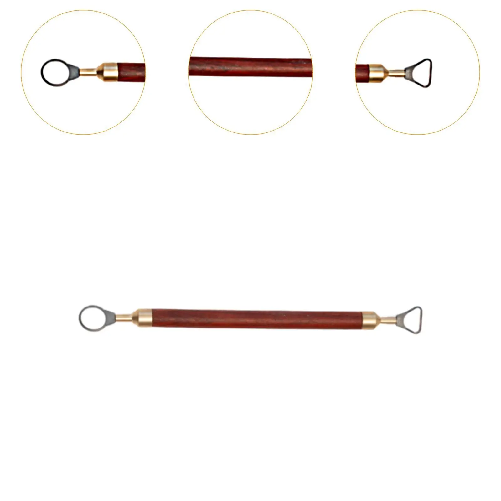 Pottery Cup Handle Shape Tool Portable with Wooden Handle Model Making Teacup Mug Handle DIY Pottery Tool Pottery Carving Tool